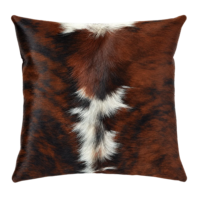 Coussin en peau de vache Flamme