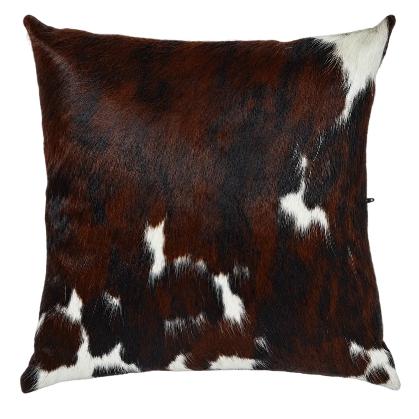 Coussin en peau de vache Brun d'écorce