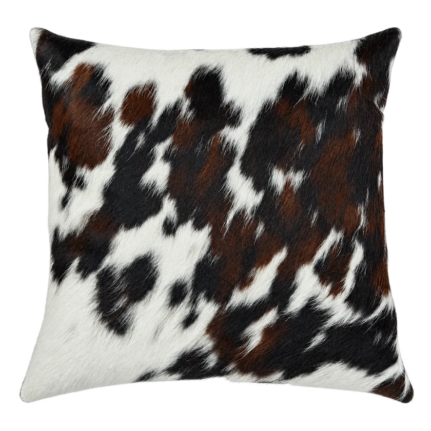 Coussin en peau de vache Éclats d'encre
