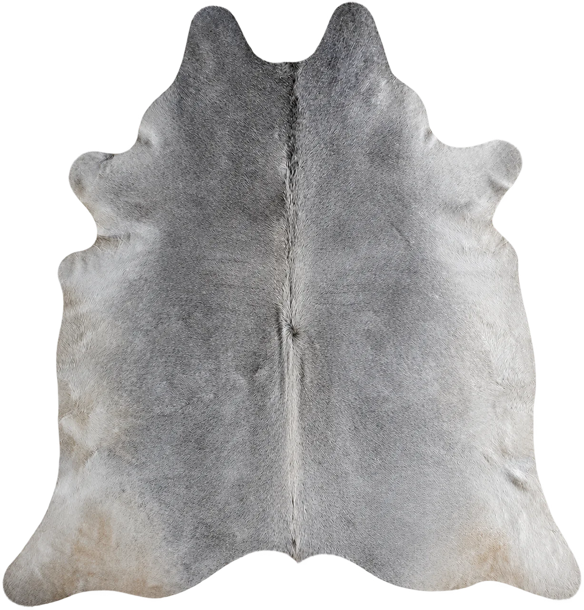 Peau de vache Argent, vue du produit aux tonalités gris clair