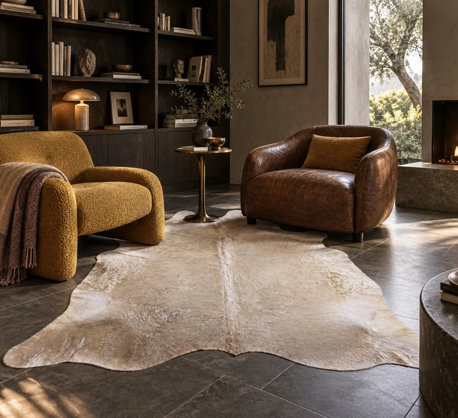 Peau de vache Craie dans un intérieur